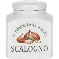 La Porcellana Bianca Conserva Bac à échalotes - Blanc 1 8 ltr, Boîte de conservation, Blanc