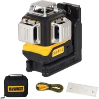 DeWalt Niveau laser 3 lignes faisceau vert - - étui de transport - DCLE14361GB-XJ