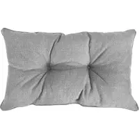 Pokar Loungekissen Coussin d'assise Coussin pour chaise, Couleur:Gris, Taille:Coussin de dossier 50x40