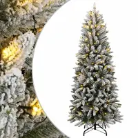 vidaXL 2025 cloris Sapin de Noël artificiel avec neige 300 LED 180 cm - Sapins de Noël artificiels Sale9471389 2parcel