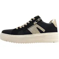 Marco Tozzi Damenschuhe Schnürschuhe Sportive sportlicher Schnürer Schwarz Freizeit