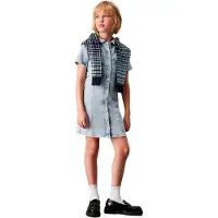Calvin Klein Ig0ig02902 Short Sleeve Dress Bleu 10 Years Enfants