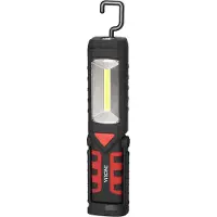ORNO Lampe de poche led cob 3w + 1w avec crochet - 2800mah rechargeable et fonction powerbank