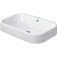 Duravit Vasque à poser HAPPY D.2 m ÜL o HLB 600x400mm geschli o HL weiss (400 mm, 600 mm)