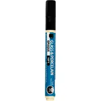 Creativ Company Stylo en verre et porcelaine opaque - Noir
