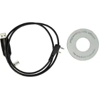 VHBW Câble USB de programmation compatible avec Kenwood TK-373, TK-373G, TK-378G, TK-388G, TK-430, TK-431 appareils radio noir