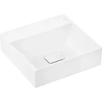 Hansgrohe Xelovos E Lave-mains, sans trop-plein, 500x480mm, SmartClean, poncé, avec vidage, 6109 (480 mm, 500 mm)