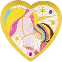 Creative Craft Group Unicorn Academy Peinture par numéros Film plastique en forme de cur