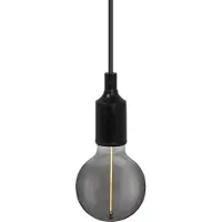 Osram Vintage 1906 Suspension BELL E27, noir, max. 15W LED, culot E27, baldaquin en forme d'entonnoir, suspension d'intérieur, à combiner avec les lampes 1906 Vintage ou smart