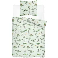 Detexpol Linge de lit, parure de lit en coton pour enfants 140 x 200 xoxo 5712a Dinosaures