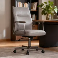 Duhome Chaise de bureau Chaise de bureau ergonomique pivotante Réglable en hauteur avec accoudoirs Chaise pivotante à roulettes pour le bureau Salle de travail Bureau,