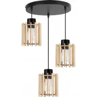 Light11 HOME Suspension moderne en bois avec éclairage LED