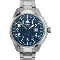 Aviator Homme Argent Automatique, Sellita SW200-1, SWISS MADE - Fabriqué en Suisse, réserve de marche de 38 heures