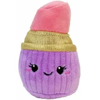 Toys Amsterdam Jouet en peluche, rouge à lèvres kawaii, couleur violette - environ 10 cm