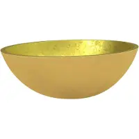 Syfax Lavabo Verre 50x37x14 cm Doré