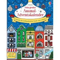 Usborne Mon grand calendrier de l'Avent à colorier