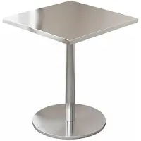 360Home Meubles de restauration Bar Café Acier inoxydable Table de restauration Petite table ronde Table de salle à manger Table de bistrot 40x40x75cmBXG-HF40