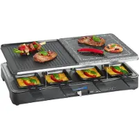 Clatronic RG 3518 Gril à raclette/gril noir Raclette