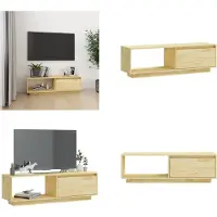 vidaXL Armoire TV 110x30x33,5 cm Pin massif - Armoire TV - Meubles TV - Meubles TV