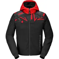 Spidi Evo Sport Motorrad Hoodie, schwarz/rot, 2XL