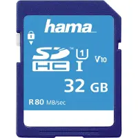 Hama SDHC 32 GB classe 10 UHS-I 80 MB/S, emballage fin
