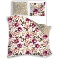 Faro Linge de lit 160x200+ 2x 70x80 100 % satin de coton Parure de lit Housse de couette (Milagro Verde 017)