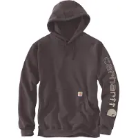 Carhartt Logo Hoodie Violet S Homme