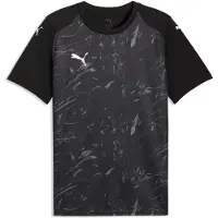 Puma Maillot graphique teamFINAL, taille : S, couleurs de la gamme : Black - White - Flat Dark Gray