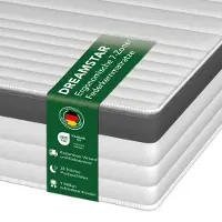 Dreamstar Matelas à ressorts ensachés haut de gamme GOLD | 90 x 200 cm | H4 | 21 cm d'épaisseur | Gold