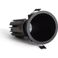 LEDKIA Spot Downlight Led 9w / 12w Conique Inclinaison 20º Areni Coupe Ø 85 Mm 3500k Noir Blanc Chaud 12 W