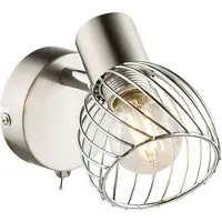 Globo Lampe murale Texas nickel