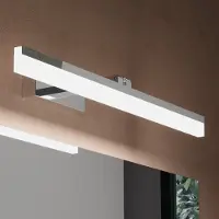 Doporro Lampe pour miroir 14W LED Salle de Bain 180° Rotatif 1280 Lumen 60cm Applique Chrome Lumière Miroir 6000K Design Luxaris