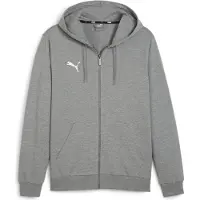Puma Hommes, Pull-over, teamGOAL Casuals Veste à capuche, Gris, (3XL)