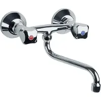 KFA Mitigeur mural standard pour la cuisine Chrome (300-610-00)