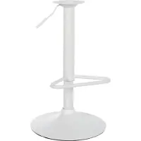 CLP Piètement de tabouret de bar pivotant et réglable en hauteur avec repose-pieds, assise de 10 x 10 cm, pour coques d'assise à fournir