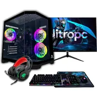 Nitropc PC de bureau gaming Pack Avancé - AMD Ryzen 3 3200G, Radeon Graphics, 8 GB RAM, 480 GB SSD, Windows 11 Pro