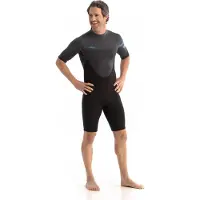 Jobe Perth 3/2 Mm Short Sleeve Back Zip Shorty Noir,Gris 2XL Homme