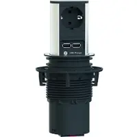 Bachmann ELEVATOR 1xCEE7/3 USB Charger, Strom 2.0m CEE7/7