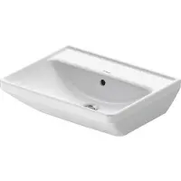 Duravit Lavabo D-NEO avec meuble vasque et robinetterie sans trou pour robinetterie 550x440mm blanc (440 mm, 550 mm)