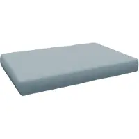 Pokar Coussin pour palette Coussins de palette avec housse amovible Canapé de palette, Taille:Coussin d'assise 120 x 80, Couleur:Bleu
