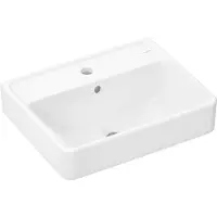 Hansgrohe Xanuia Q lave-mains, 1 trou de robinetterie, avec trop-plein, 500x390mm, blanc, SmartClean (390 mm, 500 mm)