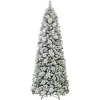 Northix Artificial Christmas Tree, 210 cm, 200 LED Lights, Pop-Up Design