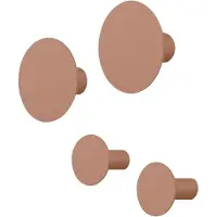 Blomus PONTO Wandhaken mocha mousse Set 4tlg