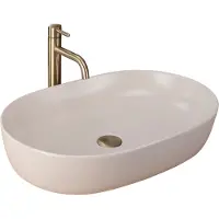 REA Counter-top washbasin Cleo 61 Beige Matt (410 mm, 605 mm)