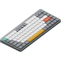 NUPHY Air75 V2 Wireless Mechanical Slim Keyboard, QWERTY US, Bluetooth 5.1 / 2.4 GHz, Lunar Gray Cowberry Switch