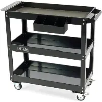 HBM Deluxe Chariot d'outils mobile universel 3 niveaux