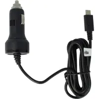 VHBW Câble de charge prise allume-cigare USB-C 12V 2,4 A compatible avec Huawei Nova 3, 2 plus, 2 noir 150 cm