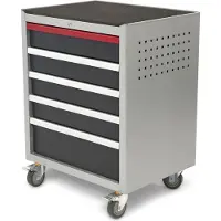 HBM Chariot à outils professionnel de luxe de chargement de 5 pour l'équipement d'atelier