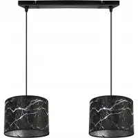 Light11 HOME Suspension, lustre, abat-jour, motif argenté