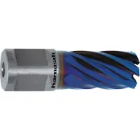 Karnasch Foret à carotter HSS-XE+DURABLUE, tige Weldon, longueur utile 30 mm, Blue-Line30, diamètre Ø d = 38 mm